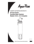 AquaPure AQUAPURE-C-COMPLETE Instructions / Assembly