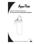 AquaPure AQUAPURE-C-CS-FF Instructions / Assembly