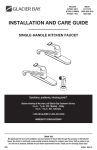 Glacier Bay 67552-1008D2 Installation Guide