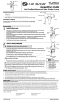 Glacier Bay HDG4HS4 Use and Care Manual