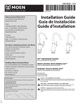 MOEN S5500 Installation Guide