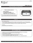 KRAUS KBU14-KPF2230-KSD30CH Installation Guide