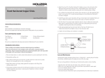 HOUZER LHD-3322-1 Installation Guide