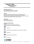 Con-Tact 04F-C7L52-04 Use and Care Manual