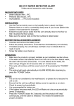 Doberman Security SE-0111 Use and Care Manual