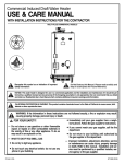 Perfect Fit TD100-250 Natural Gas Instructions / Assembly