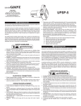 Little GIANT 555101 Instructions / Assembly