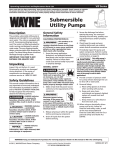 Wayne VIP25 Instructions / Assembly