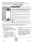 Rheem XP50T06PV42U0 Instructions / Assembly