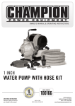 Champion Power Equipment 100166 Instructions / Assembly