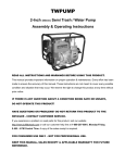 Sportsman TWPUMP Instructions / Assembly