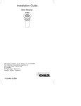 KOHLER K-8807-CP Installation Guide