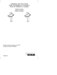 KOHLER K-9404-L-2BZ Installation Guide