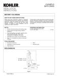 KOHLER K-7167-BN Installation Guide