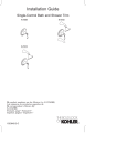 KOHLER K-T309-4M-SN Installation Guide