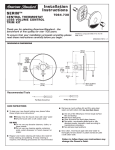 American Standard T064.730.002 Installation Guide