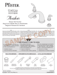 Pfister RT6-5CBK Installation Guide