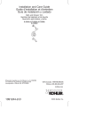 KOHLER K-T10057-9-BN Installation Guide