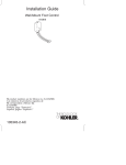 KOHLER K-13816-CP Installation Guide