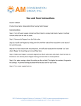 AM Conservation Group S-B6025 Use and Care Manual