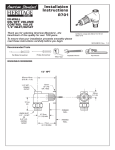 American Standard R701 Installation Guide