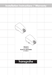 Hansgrohe 27508821 Instructions / Assembly