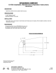 Speakman S-1554 Instructions / Assembly