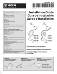 MOEN TS2154 Installation Guide
