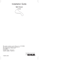 KOHLER K-16135-2BZ Installation Guide