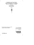 KOHLER K-7124-CP Installation Guide