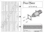 Pfister TX8-0001 Installation Guide