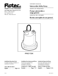 Flotec FPSC1725X Instructions / Assembly