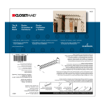 ClosetMaid 8051 Instructions / Assembly