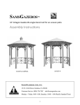 SamsGazebos 10-OCT-A Instructions / Assembly
