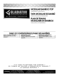 Gladiator GAAC28BAYX Instructions / Assembly