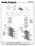 Buddy Products 5418-3 Instructions / Assembly