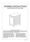 Elegant Home Fashions HDBB605 Instructions / Assembly