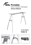 Hills FD12001 Use and Care Manual