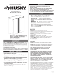Husky 28WC01BP-THD Instructions / Assembly