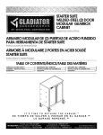 Gladiator GAGB262DBG Instructions / Assembly