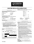Gladiator GAWT08BTTM Instructions / Assembly