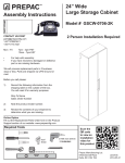 Prepac GSCW-0706-2K Instructions / Assembly