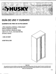 Husky 32ZCFCBP-THD Use and Care Manual