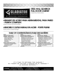 Gladiator GAWG28FDYG Instructions / Assembly