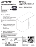 Prepac GSUW-0708-1 Instructions / Assembly