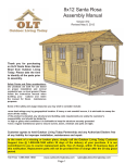 Outdoor Living Today SR812 Use and Care Manual