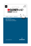 ClosetMaid 21016 Instructions / Assembly