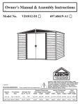 Arrow VD1012FBHD Instructions / Assembly