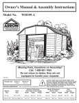 Arrow WH109FBHD Instructions / Assembly