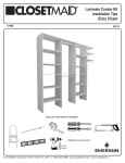 ClosetMaid 17000 Installation Guide